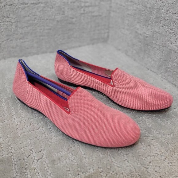 Rothy's The Loafers Women's Size 8 US Red Lollipop Textile Slip On Flat Shoes - Picture 8 of 12